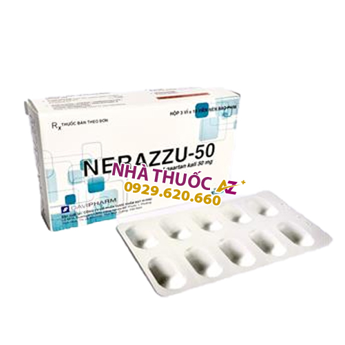 Thuốc Nerazzu 50mg – Losartan kali HCl 50mg 
