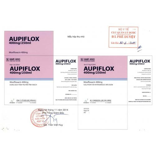 Thuốc Aupiflox 400mg/250ml giá bao nhiêu