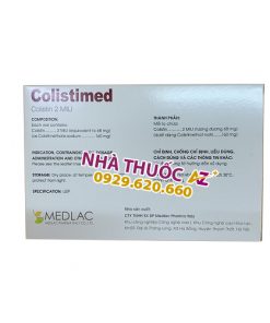 Thuốc Colistimed 2MIU (Hộp 10 ống tiêm) giá bao nhiêu