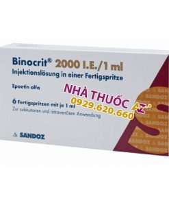 Thuốc Binocrit 2000 IU/ml – Epoetin alfa 2000 IU/ml - Giá bán, Mua ở đâu