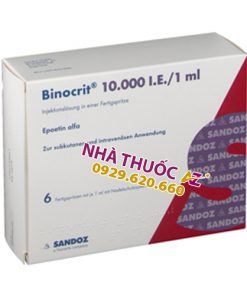 Thuốc Binocrit 2000 IU/ml – Epoetin alfa 2000 IU/ml giá bao nhiêu