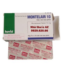 Thuốc Montelair 10mg – Monetlukast giá bao nhiêu