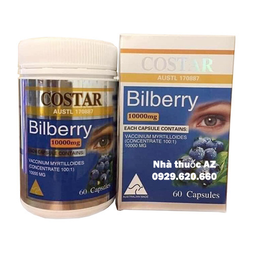 Thuốc Bilberry Costar – Vaccinium myrtillus