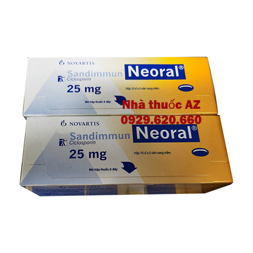 Thuốc Sandimmun Neoral 25mg giá bán như thế nào? mua thuốc ở đâu?