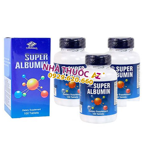 Thuốc Super Albumin (hộp 1 lọ 100 viên - Mỹ)