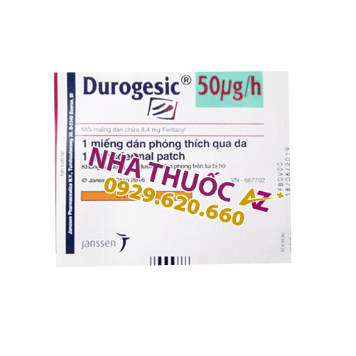 Durogesic 50mcg/h - Thuốc biệt dược, công dụng , cách dùng - VN-4500-07