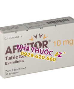 Thuốc Afinitor 10mg (Hộp 30v - Thụy Sĩ) - Giá bán – Mua ở đâu rẻ nhất?
