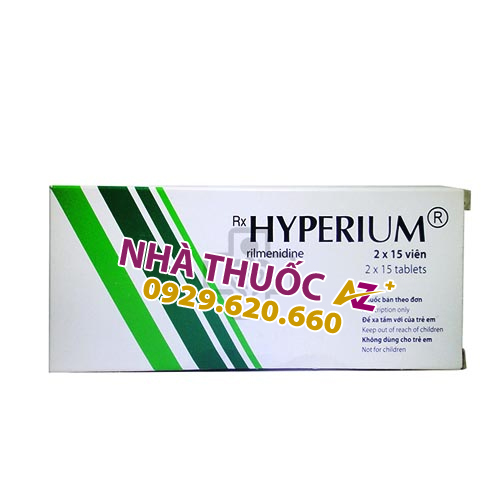 Thuốc Hyperium 1mg – Rilmenidine 1mg - Mua ở đâu rẻ nhất Hà Nội?