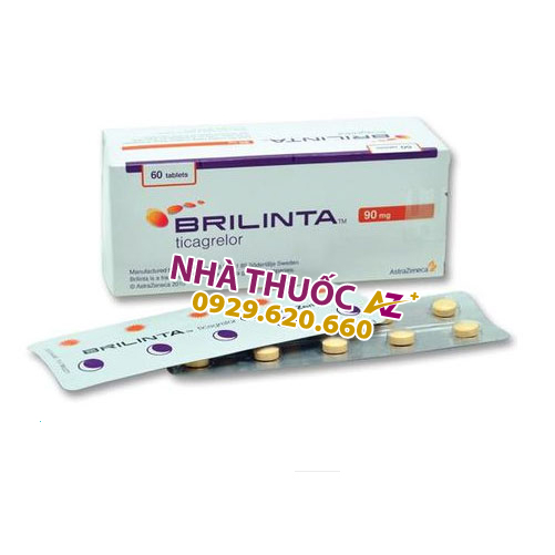 Thuốc Brilinta 90mg (Hộp 6 vỉ x 10 viên)