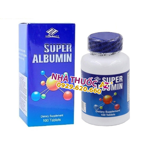 Thuốc Super Albumin (hộp 1 lọ 100 viên - Mỹ) - giá bán, mua ở đâu?