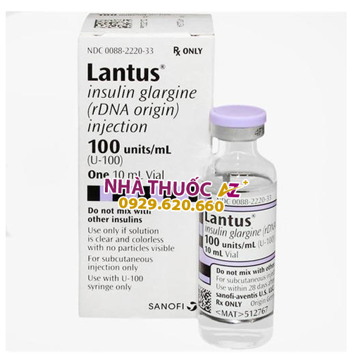 Thuốc Lantus 1000IU/10ml – Insulin glargine 