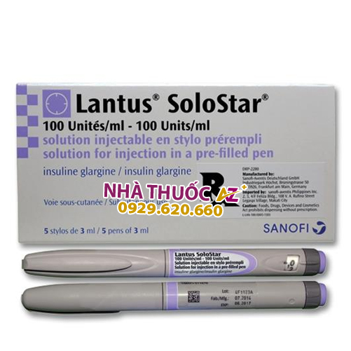 Thuốc Lantus Solostar 300IU/3ml – Liều dùng – Giá bán – Mua ở đâu?