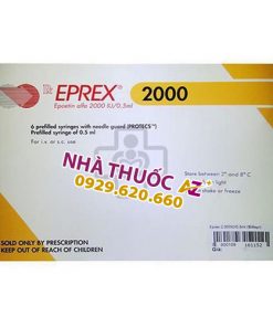 Thuốc Eprex 2000IU/0,5ml (Hộp 6 ống) - Liều dùng – Giá bán – Mua ở đâu?
