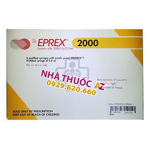 Thuốc Eprex 2000IU/0,5ml (Hộp 6 ống) - Liều dùng – Giá bán – Mua ở đâu?