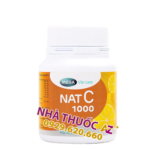 Thuốc Nat C 1000mg (hộp 30 viên) – giá bán mua ở đâu Hà Nội, HCM?