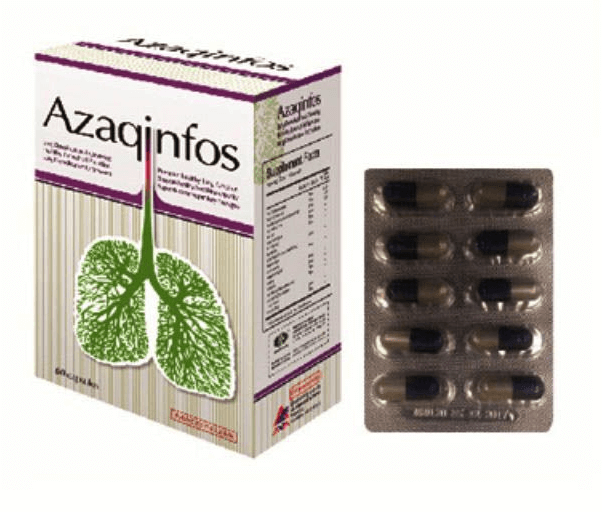 Viên uống Azaqinfos bổ phổi - Cách dùng, Giá bán, mua ở đâu?