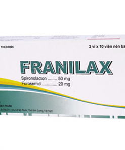 Thuốc Franilax 50mg/20mg là thuốc gì - Giá bao nhiêu, Mua ở đâu?