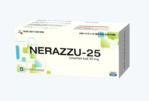 Thuốc Nerazzu-25 (Losartan kali) là thuốc gì - Giá bao nhiêu, Mua ở đâu?