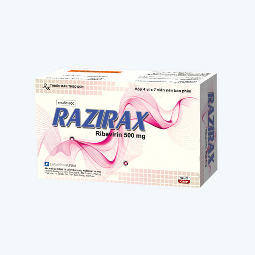Thuốc Razirax (Ribavirin 500mg) là thuốc gì - Giá bao nhiêu, Mua ở đâu?