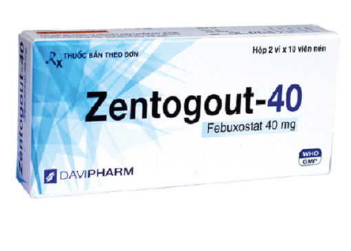 Thuốc Zentogout-40 là thuốc gì - Giá bao nhiêu, Mua ở đâu?