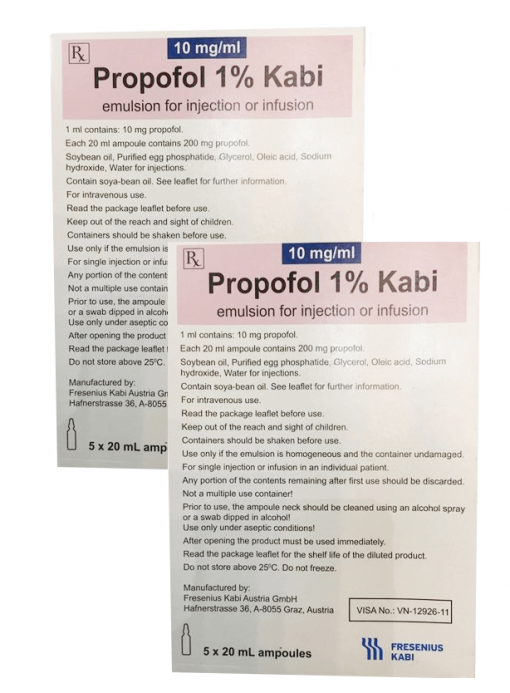 Thuốc Propofol 1% Kabi là thuốc gì - Giá bao nhiêu, Mua ở đâu?