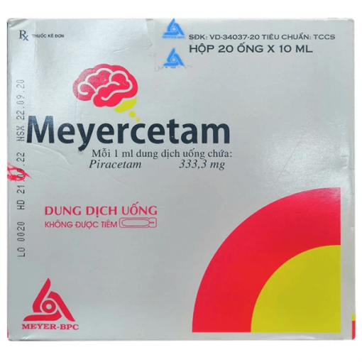 Thuốc Meyercetam 10ml giá bao nhiêu?