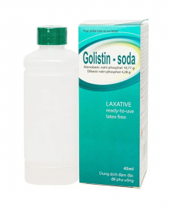 Dung dịch Golistin Soda 45ml giảm tình trạng táo bón - Giá bao nhiêu?