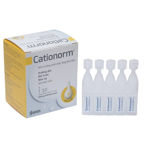 Thuốc nhỏ mắt Cationorm 0.4ml giá bao nhiêu