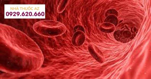 thể tích tuần hoàn trong lòng mạch giảm