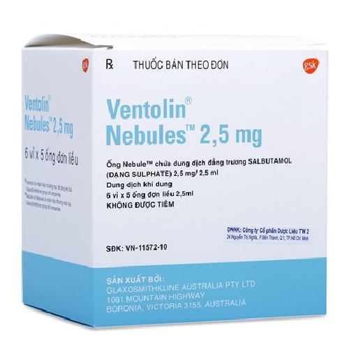 Thuốc Ventolin Nebules 2.5mg là thuốc gì