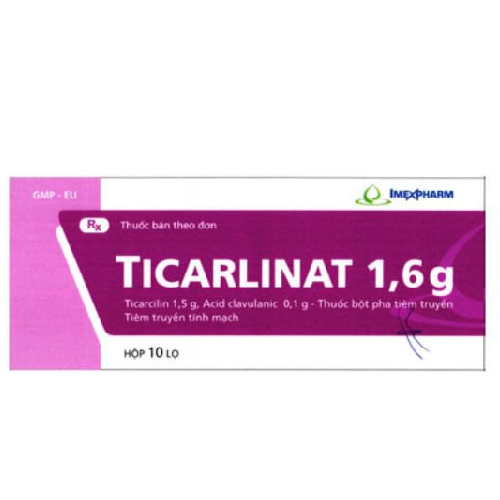 Thuốc Ticarlinat 1,6g là thuốc gì