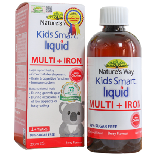 Kids smart Liquid Multi+Iron là sản phẩm gì