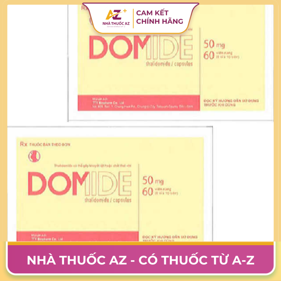 Thuốc Domide Capsules 50mg (Thalidomide) – Thông Tin Chi Tiết Về Thuốc Điều Trị Đa U Tủy Xương