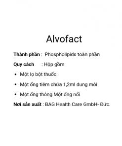 Thuốc Alvofact là thuốc gì