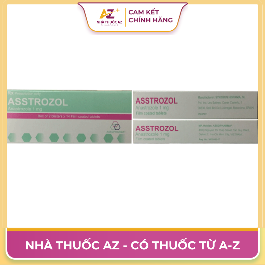Thuốc Asstrozol 1mg (Anastrozole) – Thông Tin Chi Tiết Về Thuốc Điều Trị Ung Thư Vú