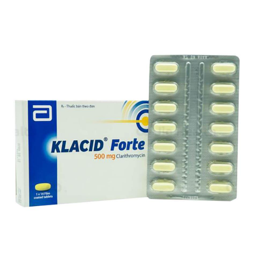 Thuốc Klacid Forte 500mg giá bao nhiêu