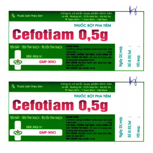 Thuốc Cefotiam 0,5g là thuốc gì, giá bao nhiêu, mua ở đâu uy tín?