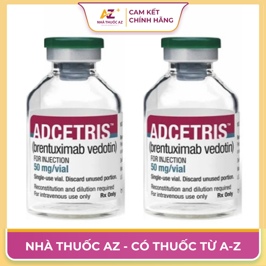 Thuốc Adcetris 50 mg/vial (Brentuximab vedotin) – Thông Tin Chi Tiết Về Thuốc Điều Trị Ung Thư Hạch