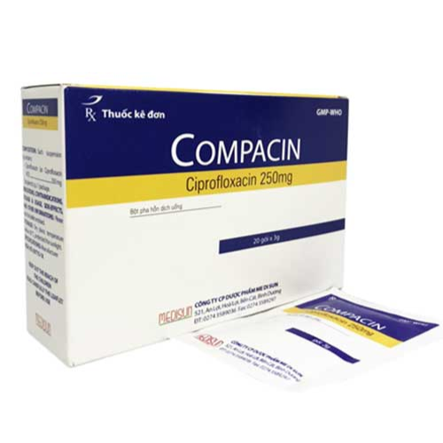 Thuốc Compacin – Ciprofloxacin – công dụng, liều dùng, giá bán?