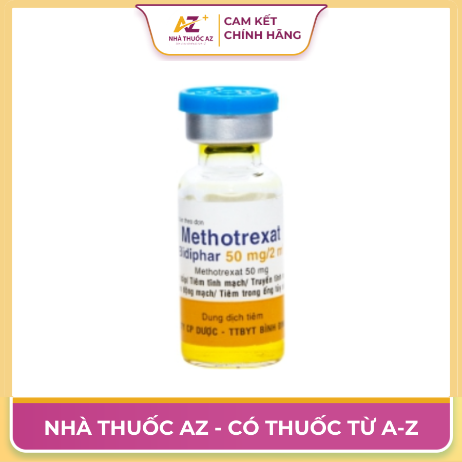 Thuốc Methotrexat Bidiphar 50mg/2ml – Thông Tin Chi Tiết Về Thuốc Điều Trị Ung Thư & Tự Miễn