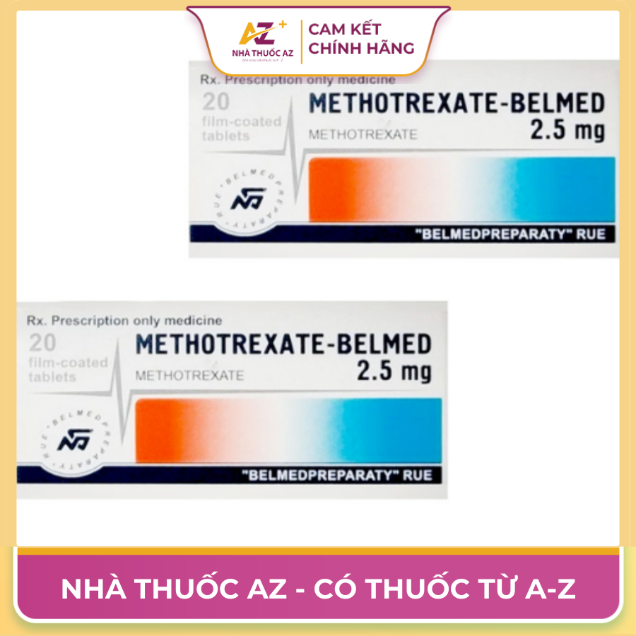 Thuốc Methotrexate – Belmed 2.5mg: Thông Tin Chi Tiết Về Thuốc Điều Trị Tự Miễn & Ung Thư