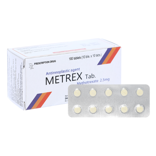 Thuốc Metrex Tab – Methotrexate – Công dụng, liều dùng, giá bán?