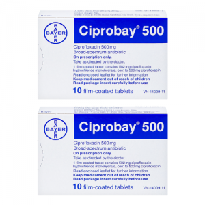 Thuốc Ciprobay 500 mg giá bao nhiêu