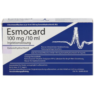 Thuốc Esmocard 100 mg/10 ml là thuốc gì