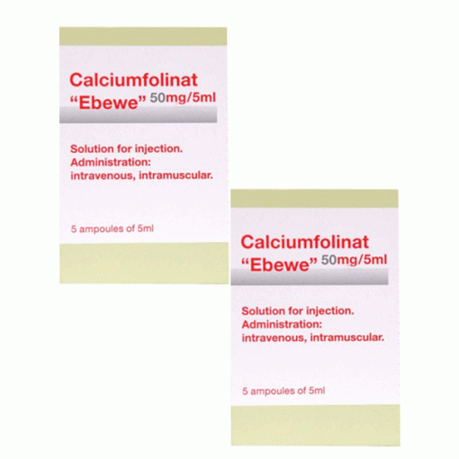 Thuốc Calciumfolinat “Ebewe” 50 mg/5 ml