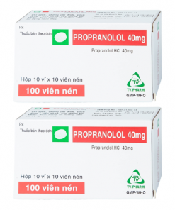 Thuốc Propranolol 40mg giá bao nhiêu