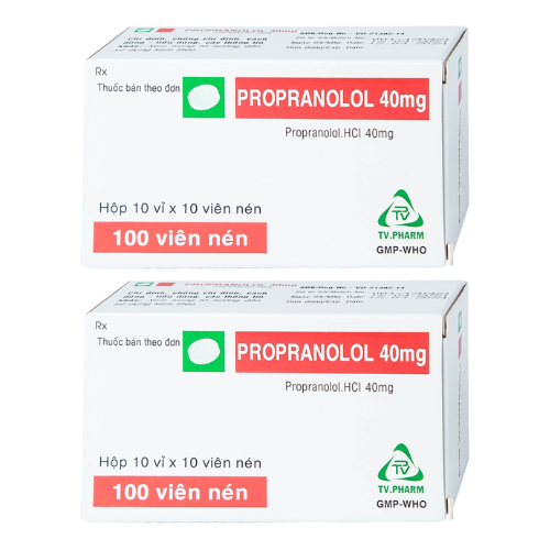 Thuốc Propranolol 40mg – Công dụng, liều dùng, giá bán?