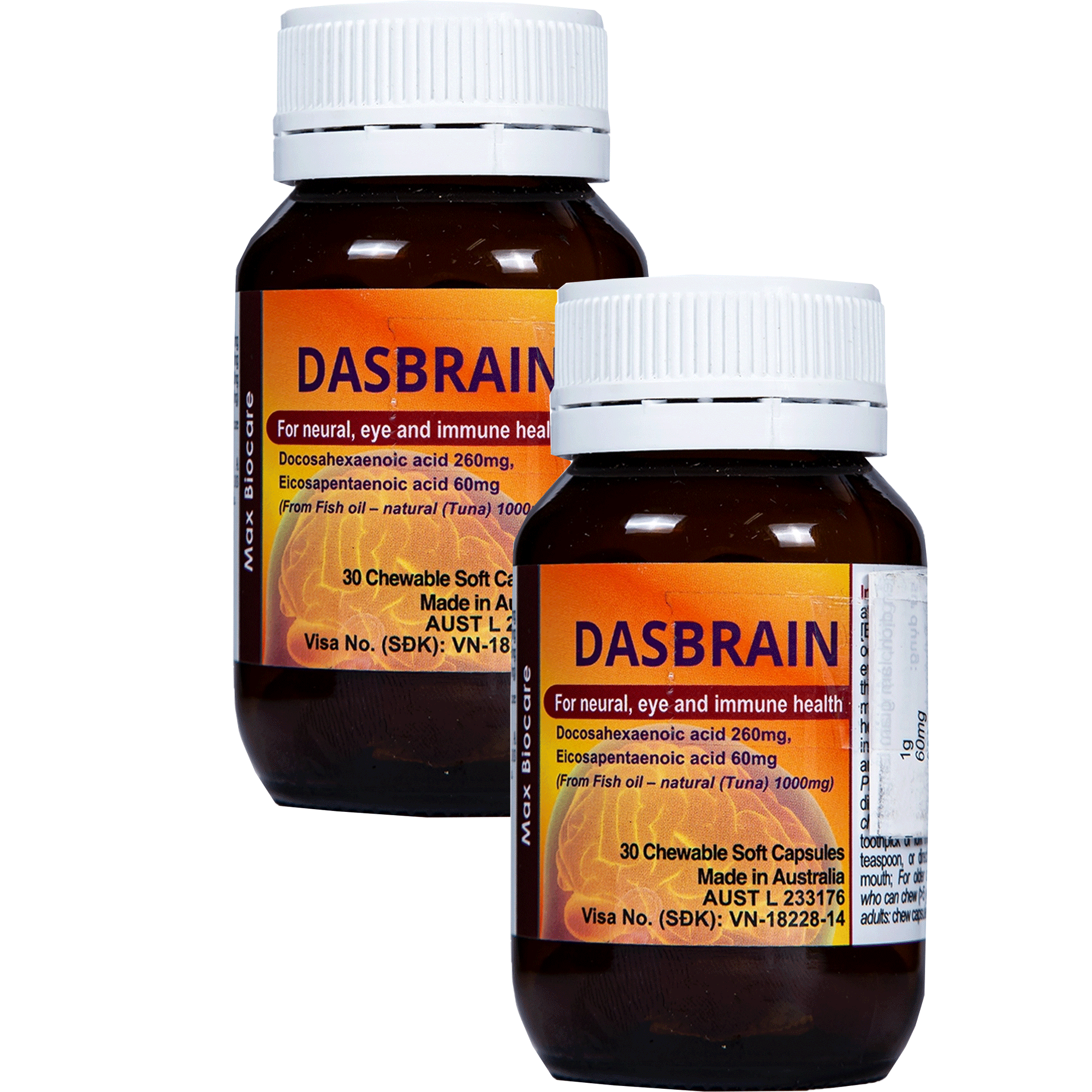 Thuốc Dasbrain bổ não, tăng cường miễn dịch lọ 30 viên