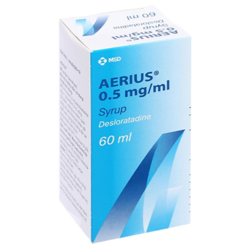 Thuốc Aerius 0.5mg/ml – Desloratadine – Công dụng, giá bán?