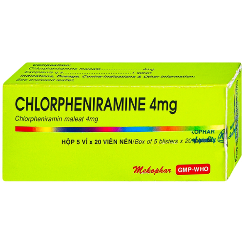 Thuốc Chlorpheniramine 4mg là thuốc gì